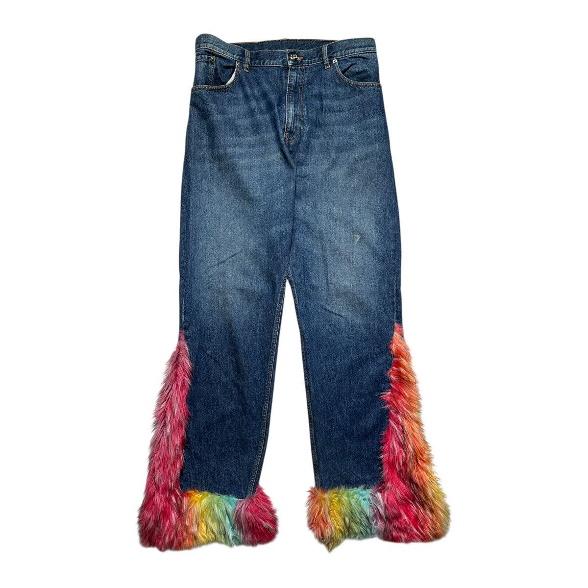 Bluemarble Multicolor faux fur insert denim Size US 32 / EU 48 - 1 Thumbnail