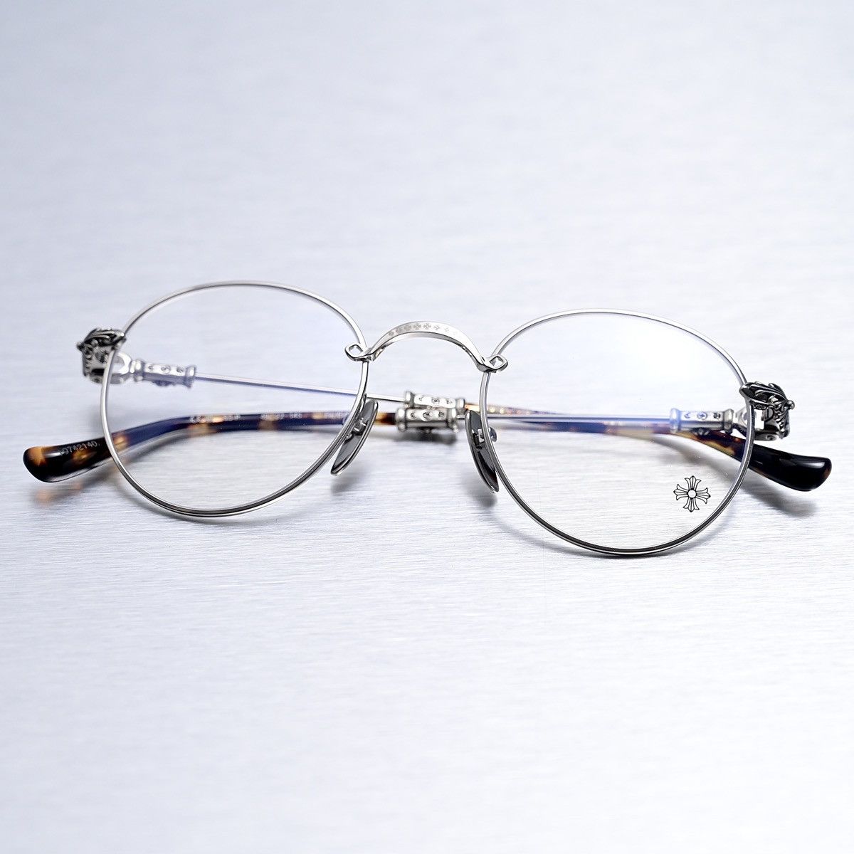 Chrome Hearts CHROME HEARTS BUBBA - A SHINY SILVER - PLASTIC GLASSES Size ONE SIZE - 8 Thumbnail