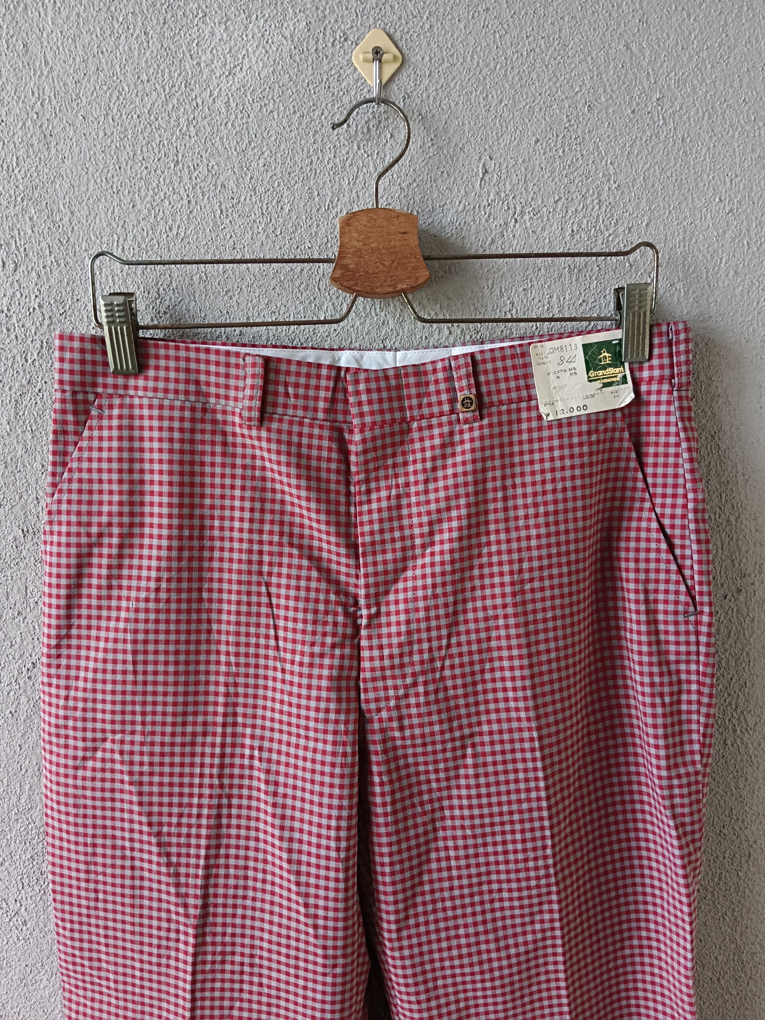 Grand Slam × Japanese Brand × Vintage Nos Grand Slam Mungsingwear Vintage Checkered Slack Size US 31 - 1 Thumbnail