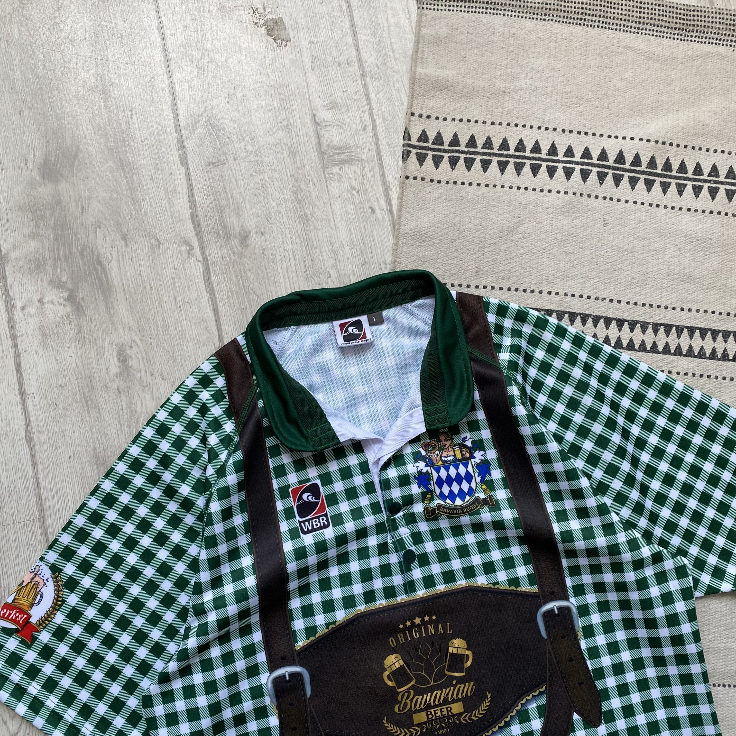Umbro 🏈 RARE German Bavaria rugby jersey Blockore October fest Size US M / EU 48-50 / 2 - 2 Thumbnail
