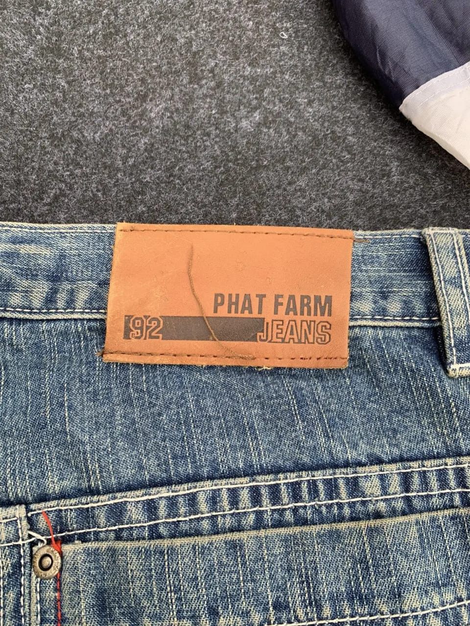 Phat Farm Vintage Phat Farm Baggy Patchwork Jeans – 90s Hip Hop Style Size US 34 / EU 50 - 4 Thumbnail