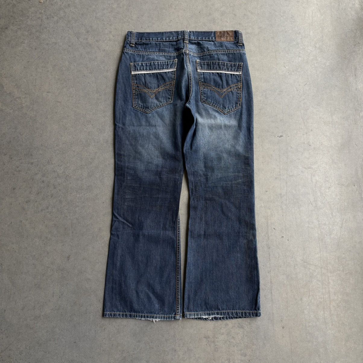 Ariat × Southpole × Vintage Vintage Y2K Southpole Ariat "SOS" Denim Jeans Baggy 38x30 Size US 38 / EU 54 - 9 Thumbnail