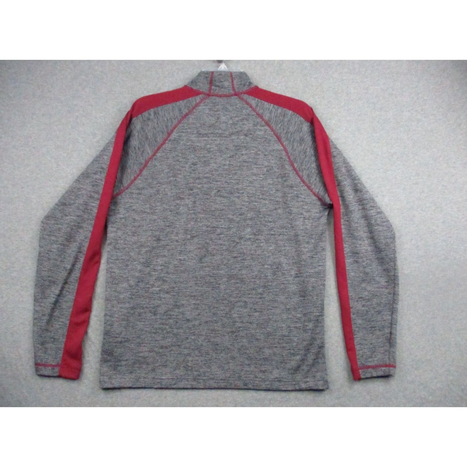 Vintage Antiqua 1/4 Zip Pullover Medium Gray Burgandy Men's Long Sleeve Stretch Shirt Regular Size M Gray Royal Theme Apparel Performance Golf VINTAGE No Size US M / EU 48-50 / 2 - 4 Thumbnail