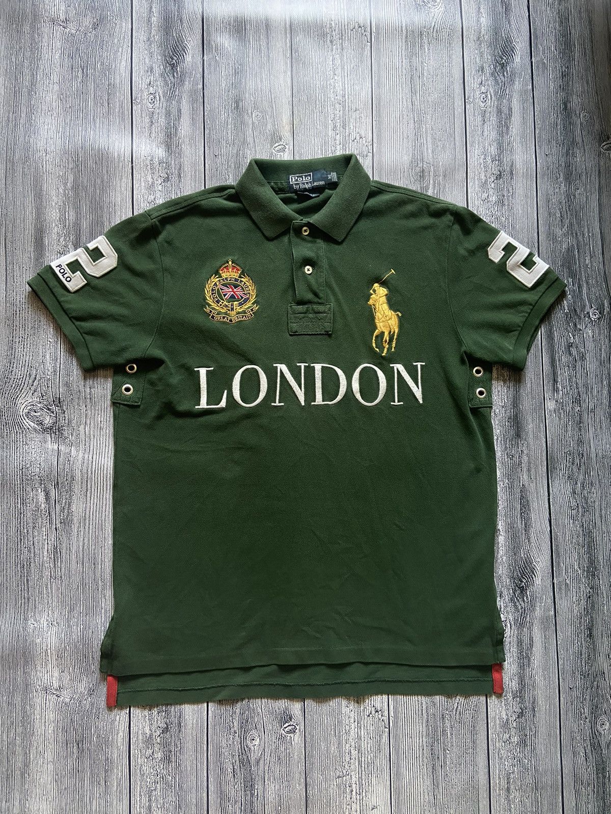 Polo Ralph Lauren Vintage Vintage Polo Ralph Lauren London Polo T shirt 2 Big Pony Grailed