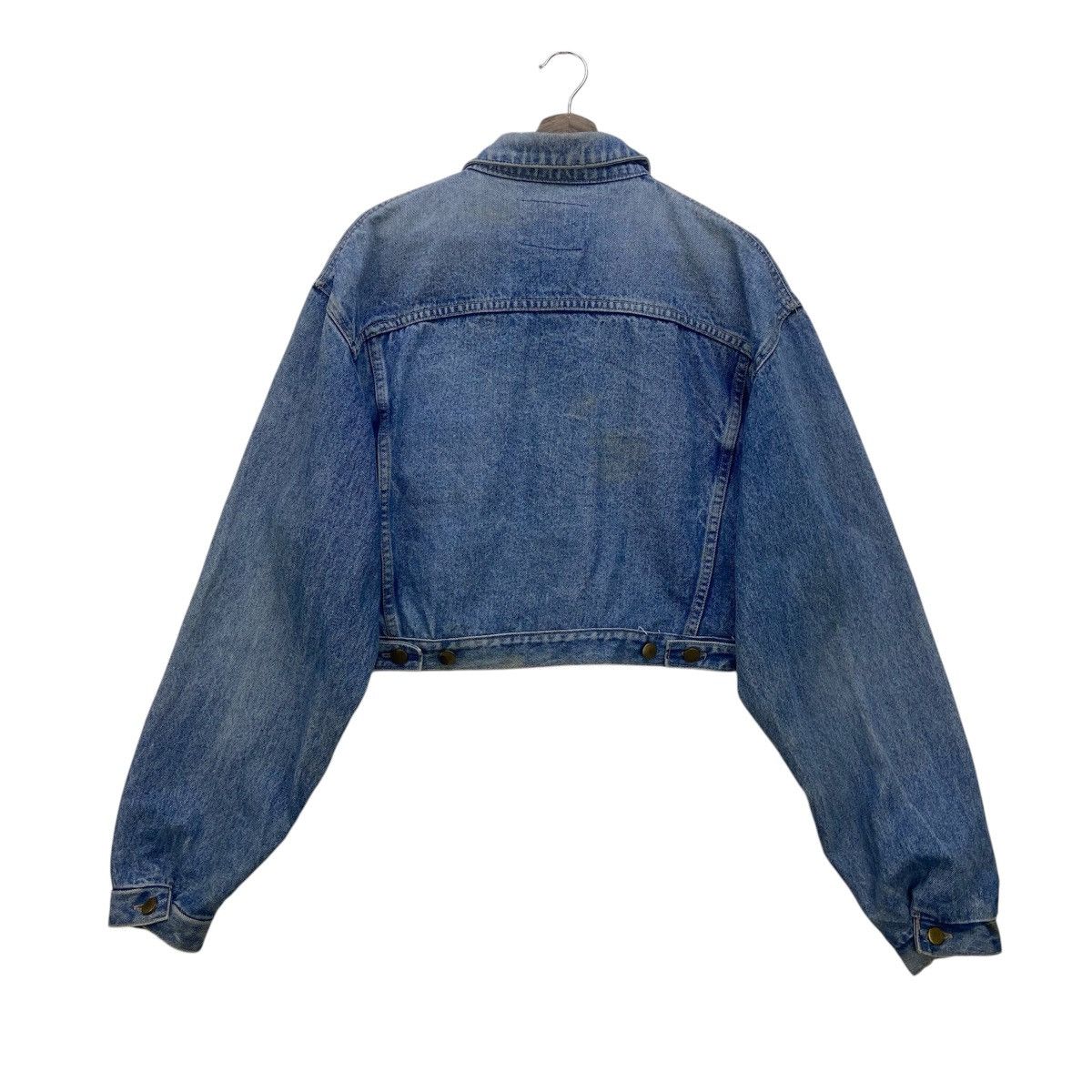 Japanese Brand × Vintage Vintage Japanese Brand Creem Trucker Denim Cropped Jacket Size US M / EU 48-50 / 2 - 3 Thumbnail