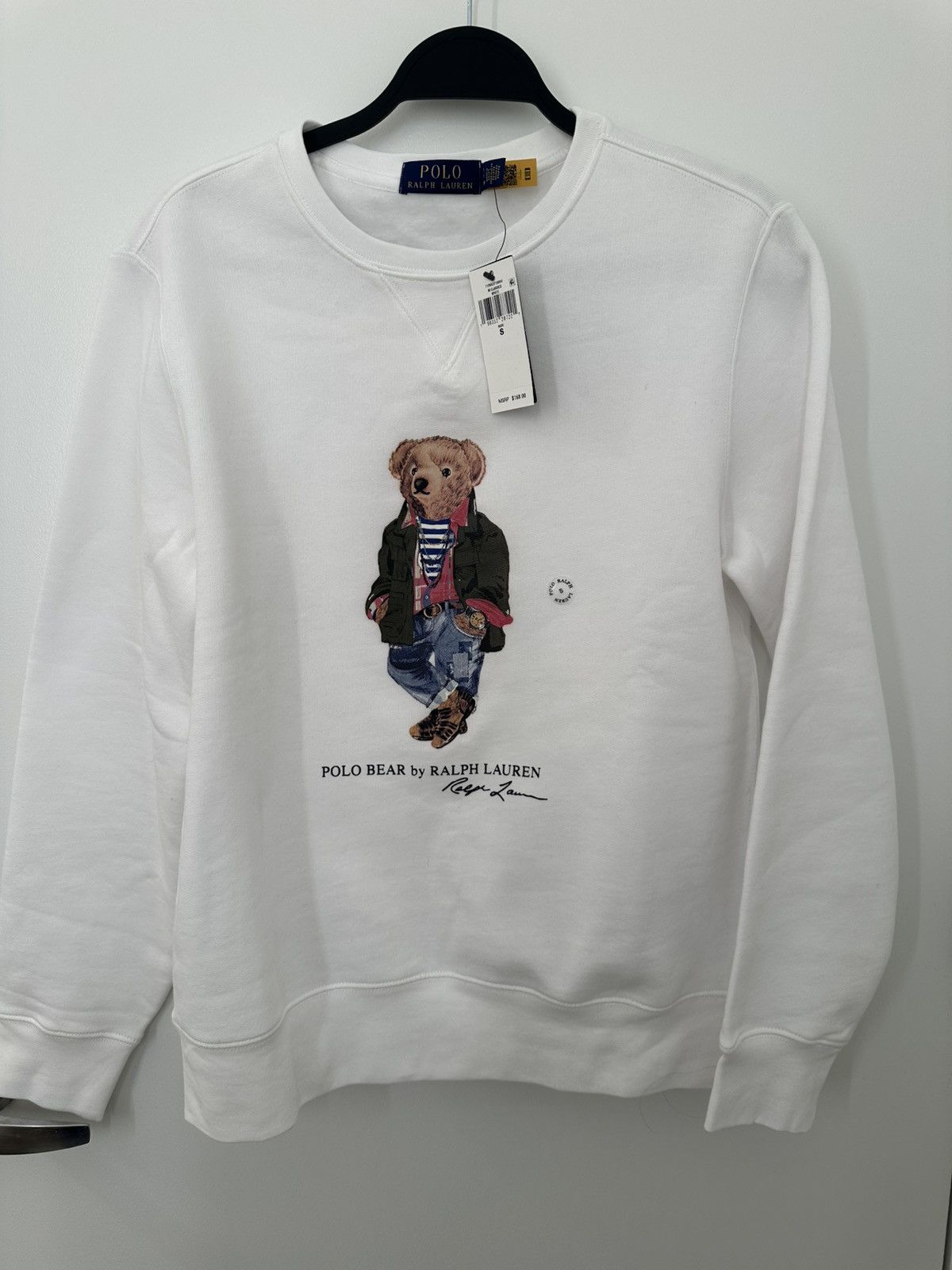 Polo Ralph Lauren Ralph Lauren Polo Bear White Sweatshirt Size US S / EU 44-46 / 1 - 4 Thumbnail
