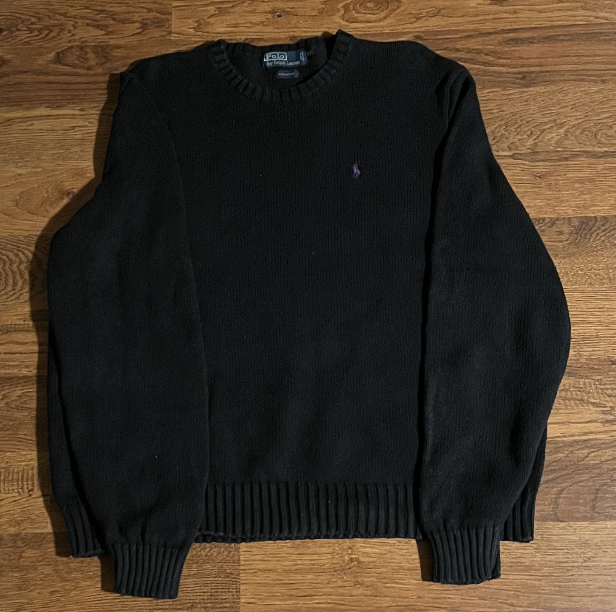 Polo Ralph Lauren Polo Ralph Lauren Crewneck Sweater Purple Pony Logo Knit Size US XXL / EU 58 / 5 - 1 Thumbnail