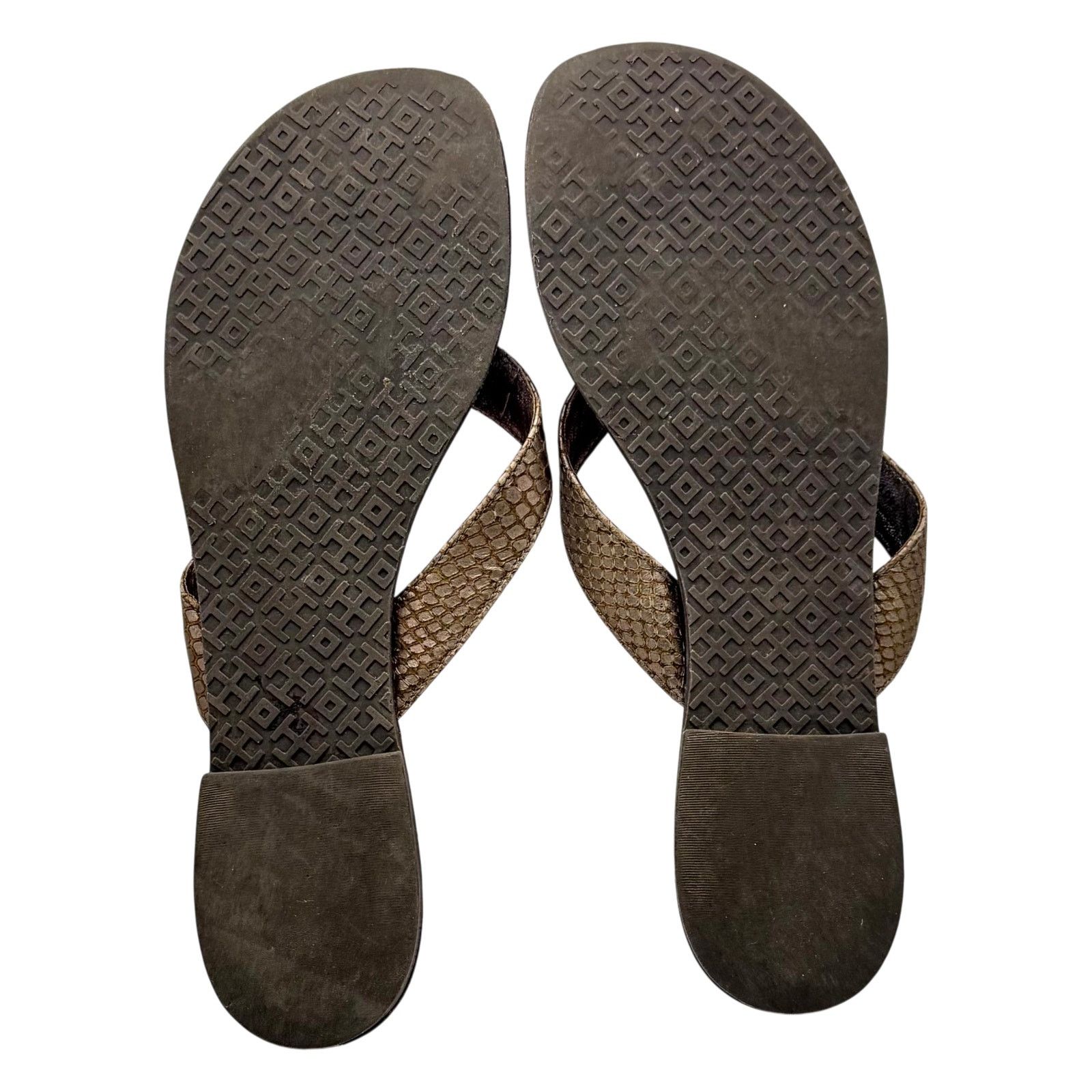Tory Burch Tory Burch Thora Sandal Flip Flop Thong Snake Quiet Luxury Size US 8 / IT 38 - 6 Thumbnail