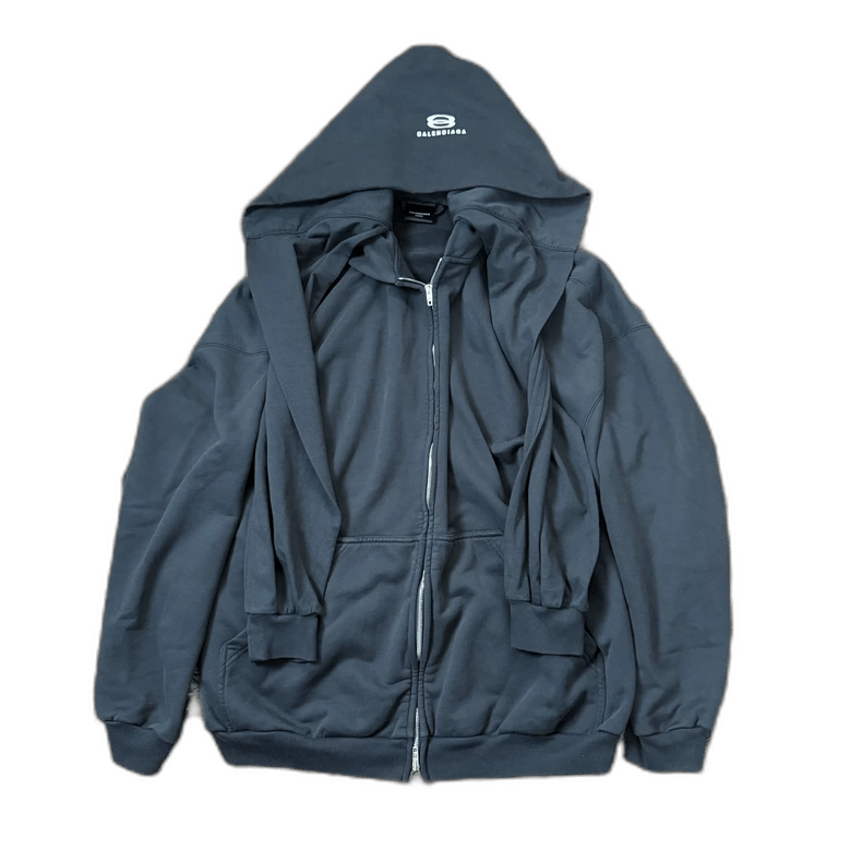 Balenciaga 24FW double hood zip hoodie