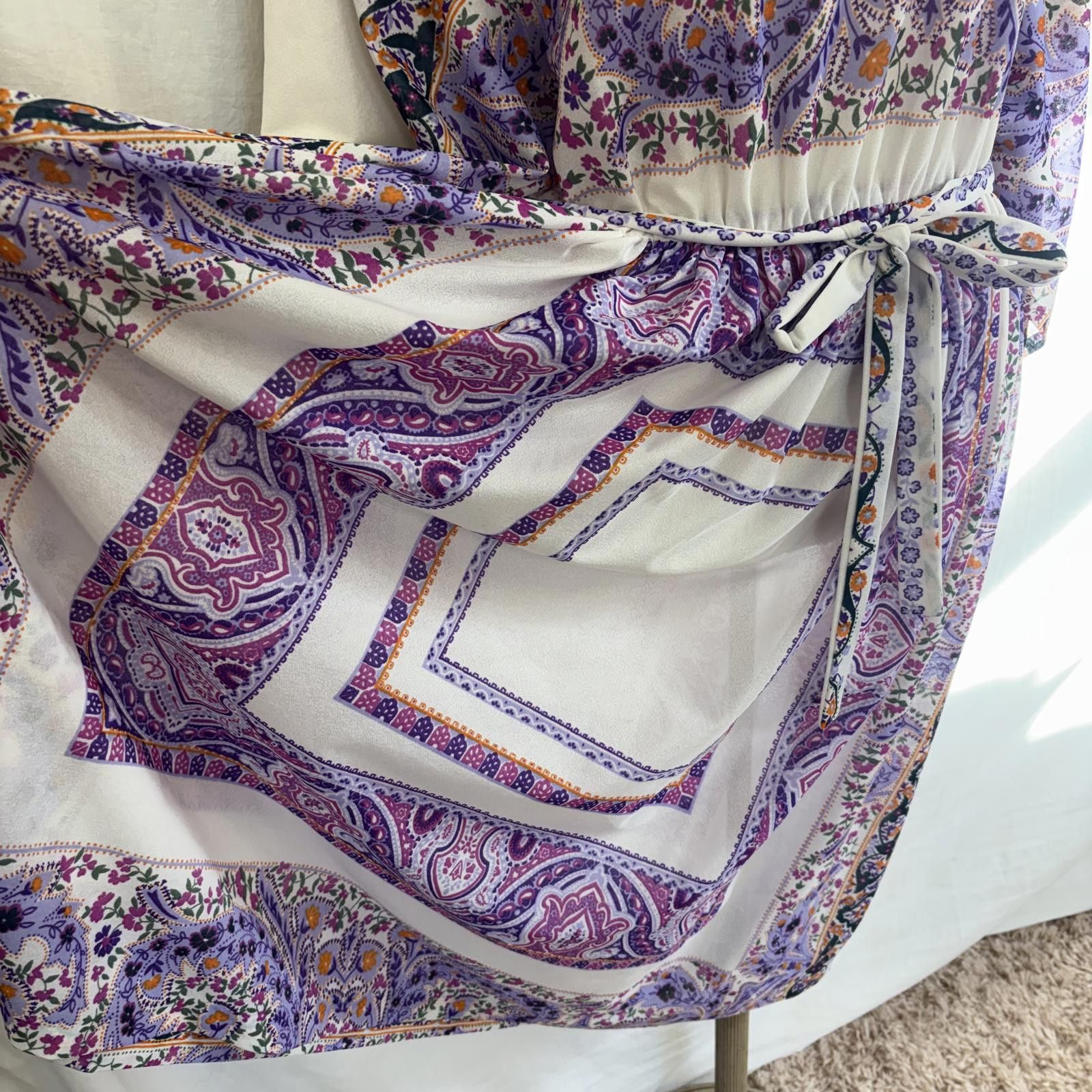 Other Vtg 70s floral paisley flowy sleeve fairy-core hippie dress Size M / US 6-8 / IT 42-44 - 6 Thumbnail