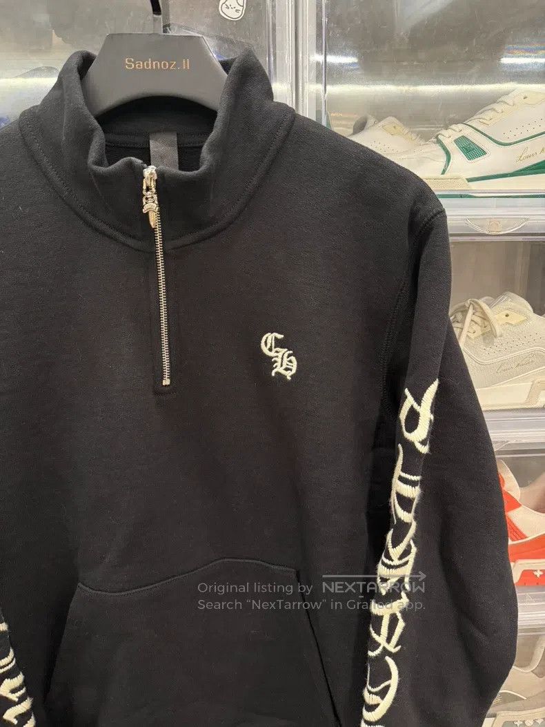 Chrome Hearts CHROME HEARTS Size M Sanskrit embroidered black half zipper Size US M / EU 48-50 / 2 - 2 Thumbnail