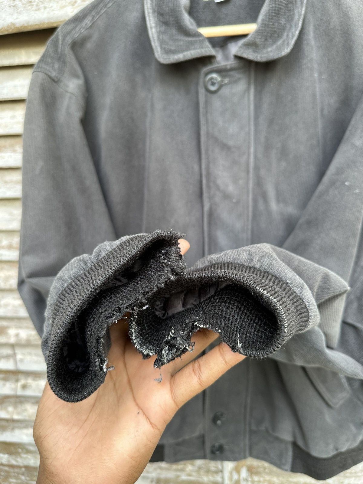 Vintage 👹THRASHED Crocodile Classic Corduroy Bomber Jacket Size US M / EU 48-50 / 2 - 13 Thumbnail