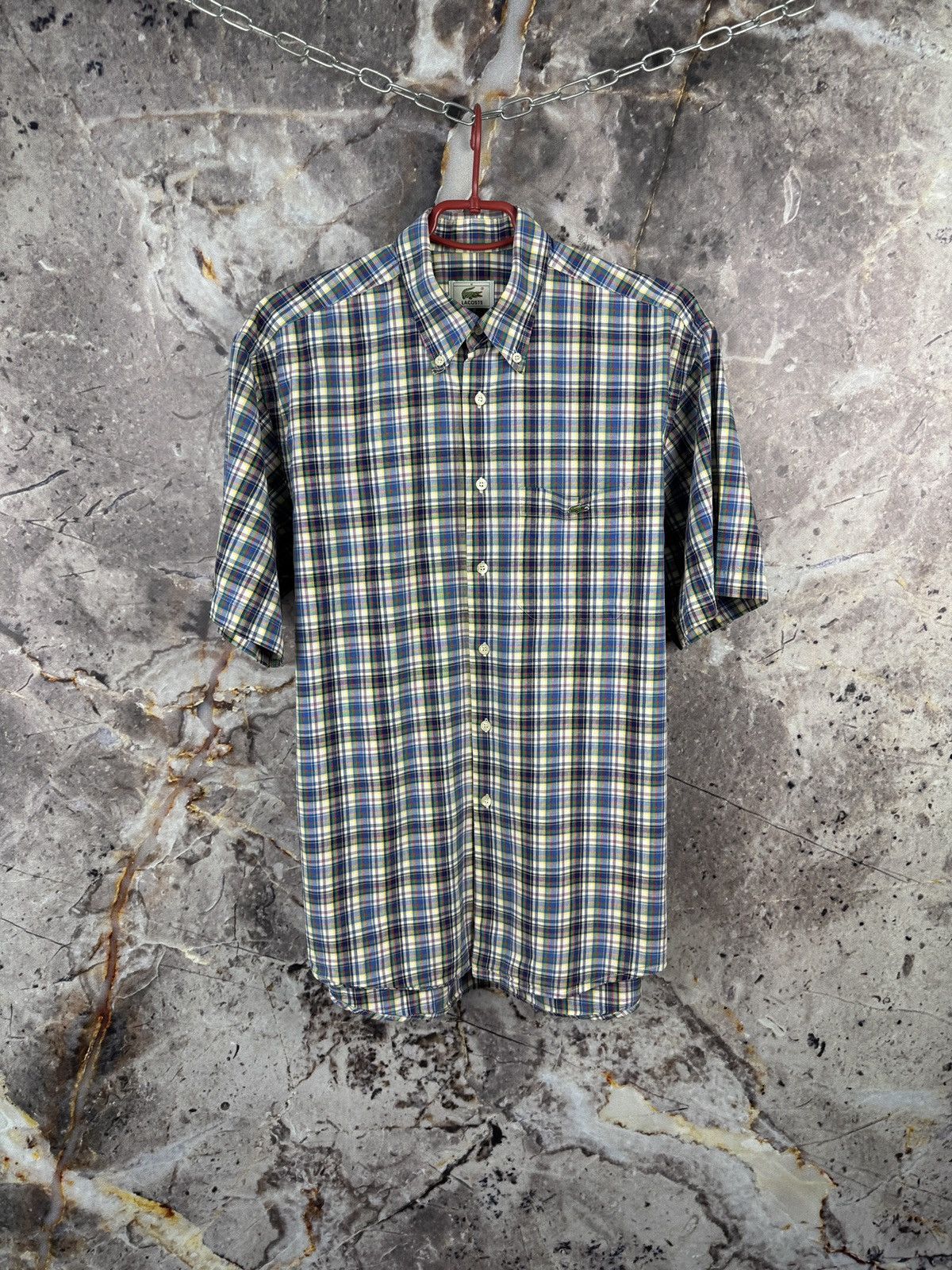 Lacoste Men’s Lacoste Button-Up Short-Sleeve Shirt Size Medium Size US M / EU 48-50 / 2 - 1 Thumbnail