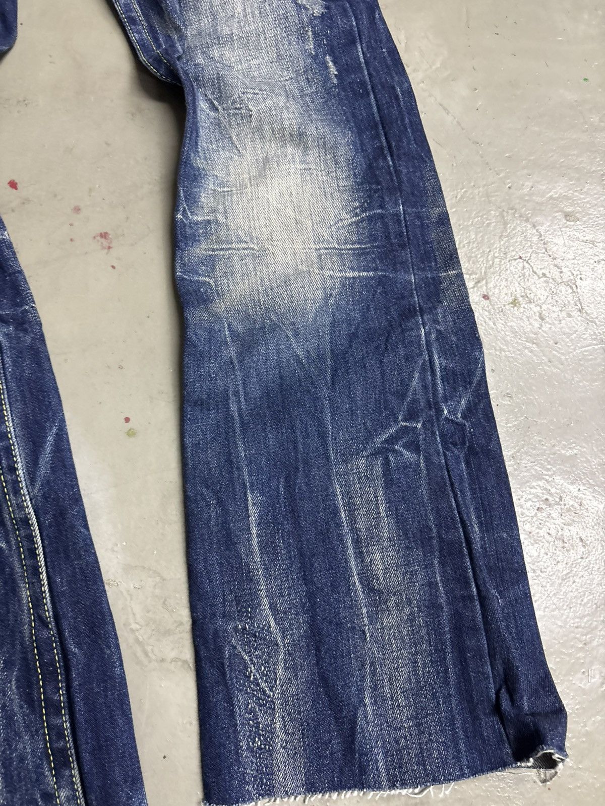 Tornado Mart Flared Red Pepper Wing Back Embroidered Clawmark Jeans Size US 29 - 9 Thumbnail