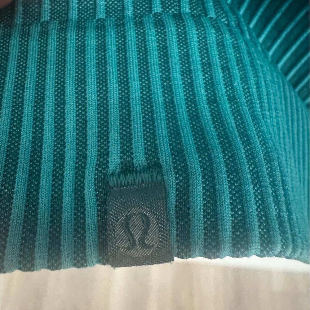 Lululemon Lululemon Rest Less Pullover Rib Green Jasper / Oceanic 10 Size L / US 10 / IT 46 - 6 Thumbnail