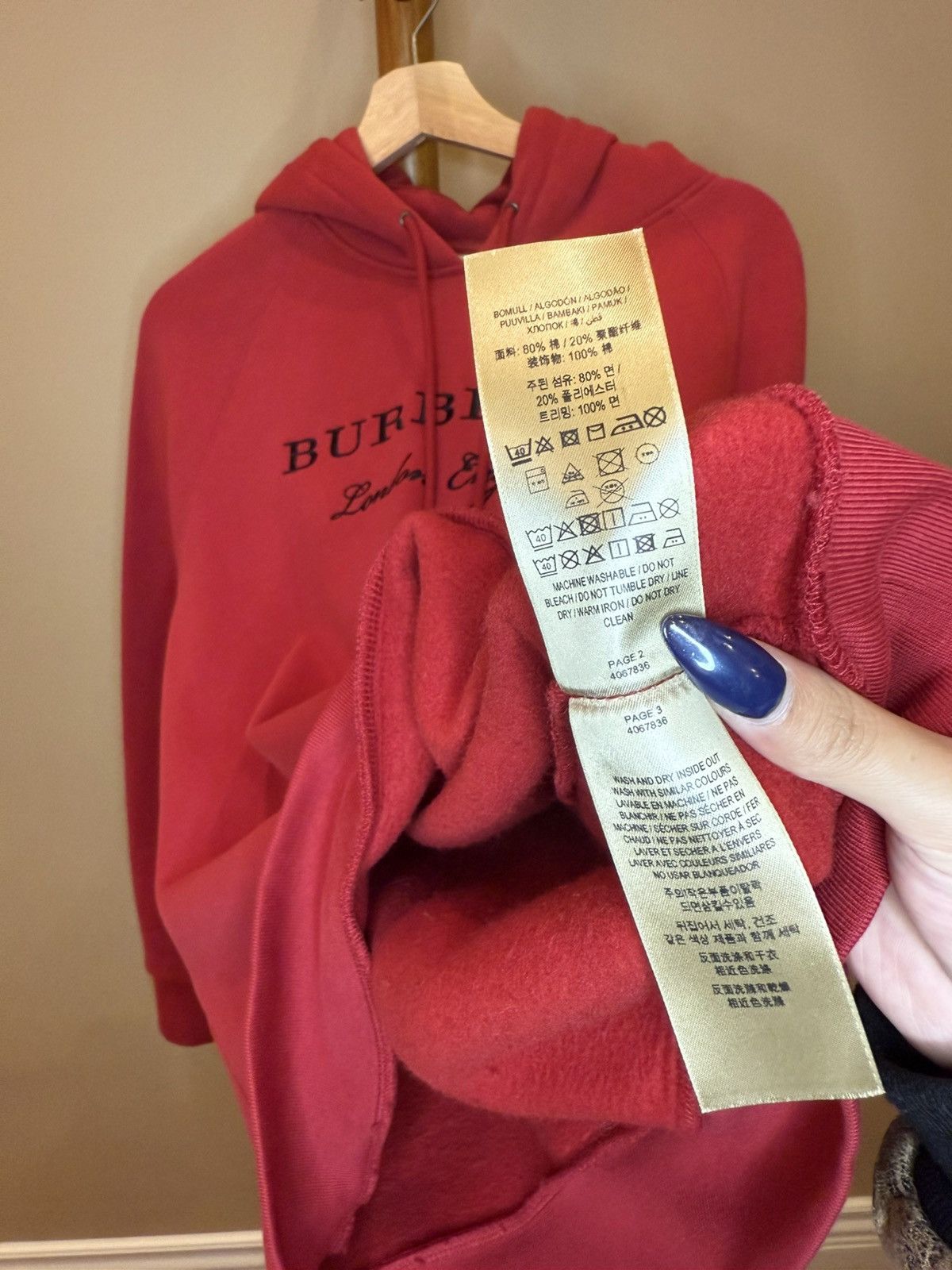 Burberry Burberry Hoodie Size US S / EU 44-46 / 1 - 5 Thumbnail