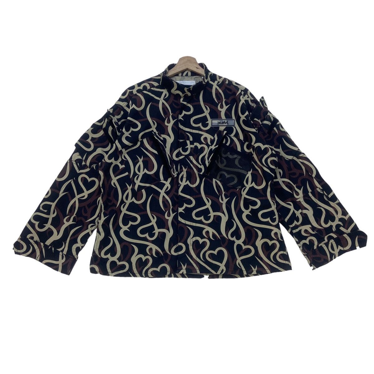 X-Girl X-girl Tribal Camo Multi Pockets Oversize Jacket Size M / US 6-8 / IT 42-44 - 1 Thumbnail