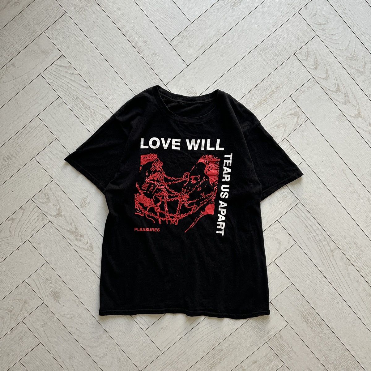 Lil Peep Love will tear us apart Pleasures tee y2k og rare