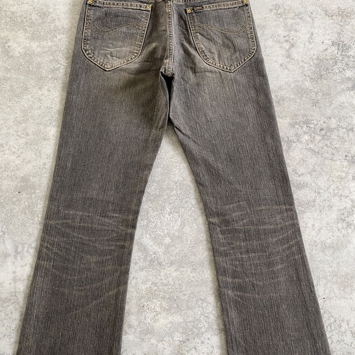 Vintage Vintage Lee Mud Washed Bootcut Flared Denim Jeans Size US 27 - 15 Thumbnail