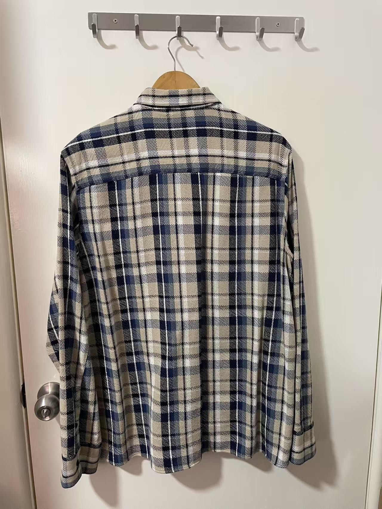 Officine Generale Ahmad Plaid Shirt Size US XL / EU 56 / 4 - 3 Thumbnail