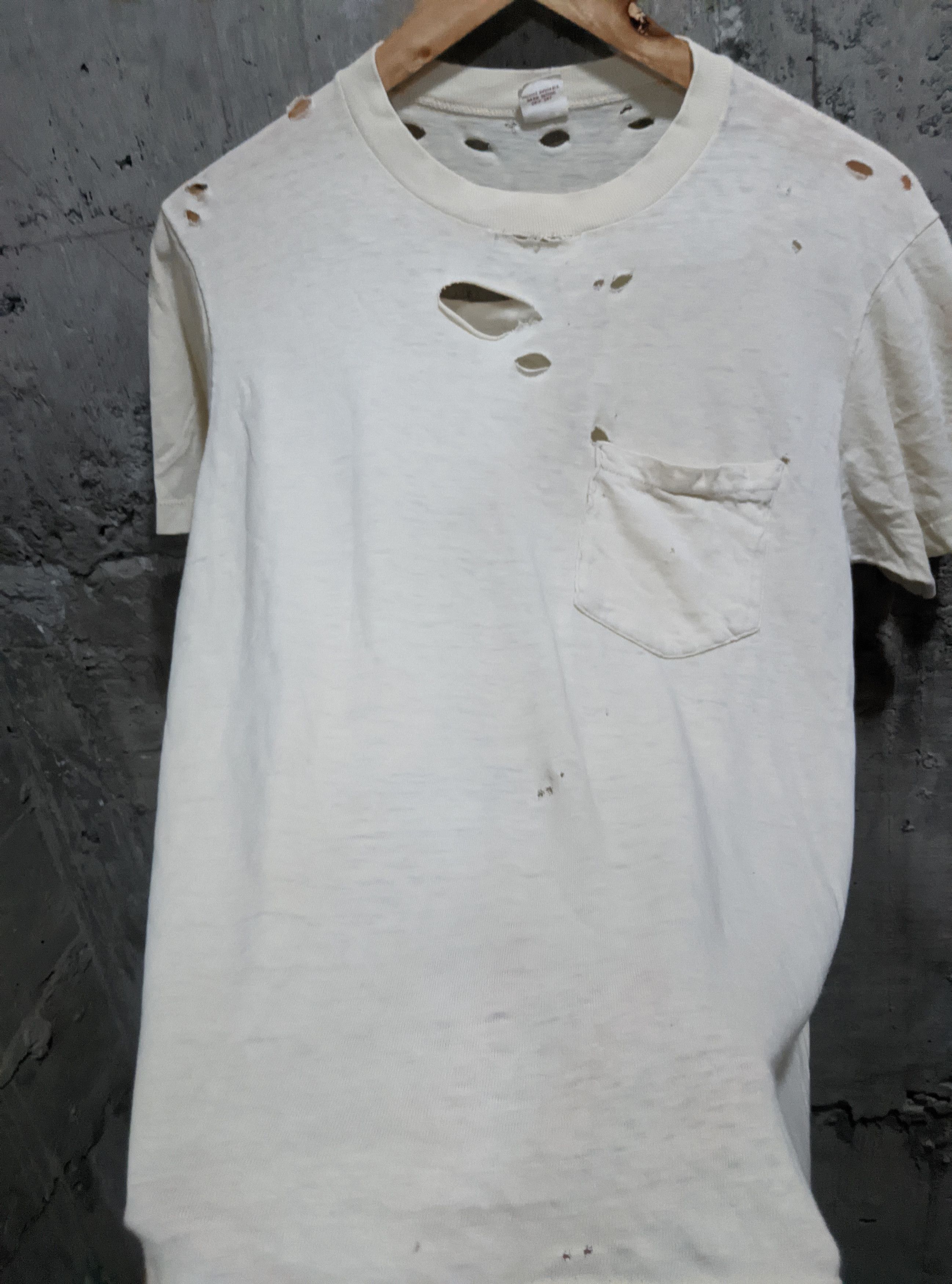 Vintage Vintage 60s bvd thrashed distressed pocket erd t shirt Size US M / EU 48-50 / 2 - 4 Thumbnail