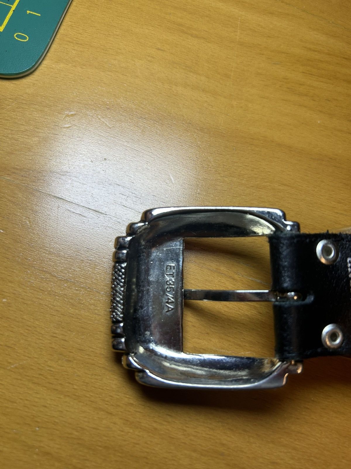 Vintage Vintage Nanni genuine leather “xxx” studded chainmail belt Size ONE SIZE - 10 Thumbnail