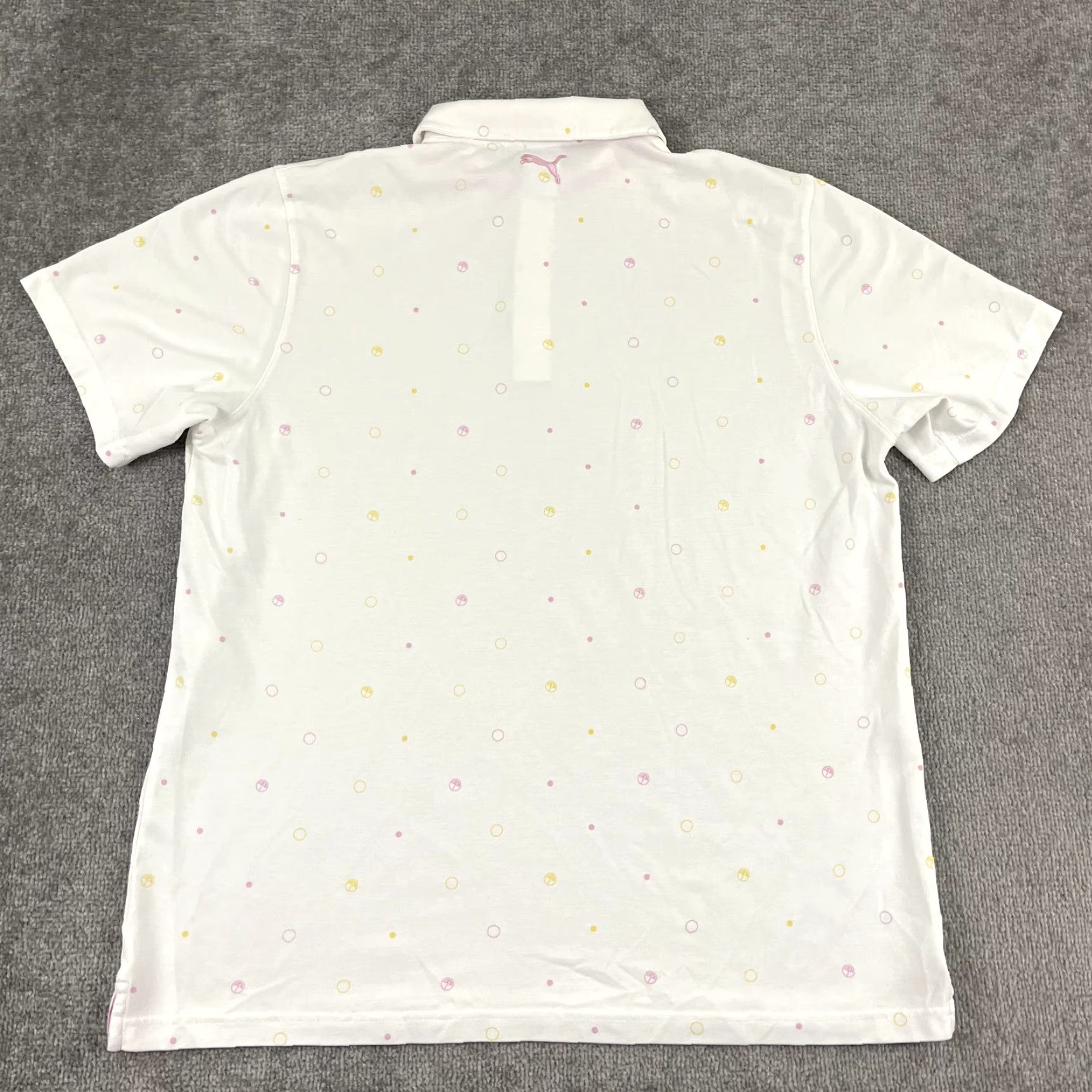 Puma PUMA x ARNOLD PALMER Polo Shirt Mens 2XL White Pink Invitational Umbrella Logo Size US XXL / EU 58 / 5 - 6 Thumbnail