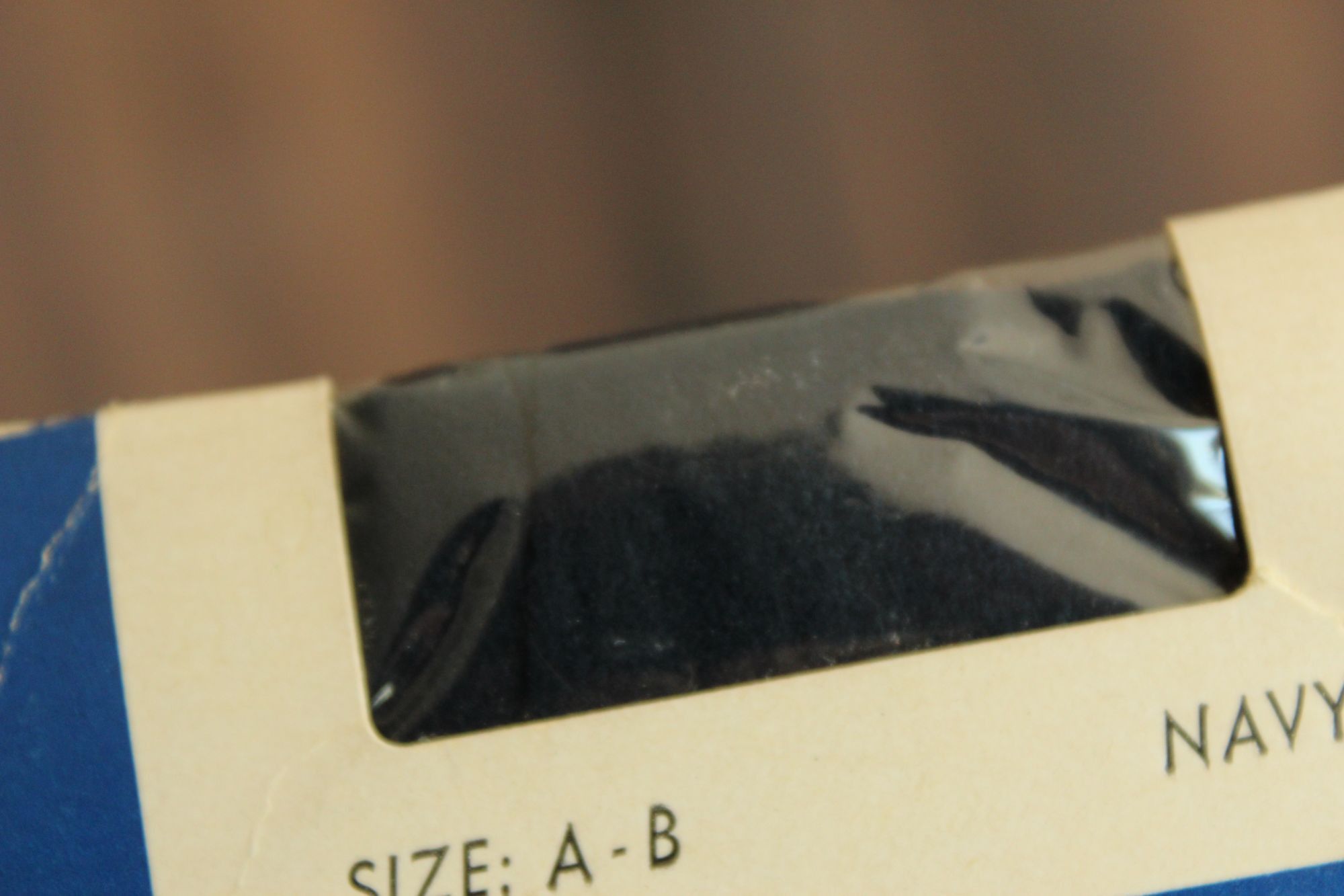 Hanes Vintage 1980s 1990s Pantyhose, New NOS, Hanes Navy, Size A-B Size ONE SIZE - 10 Thumbnail