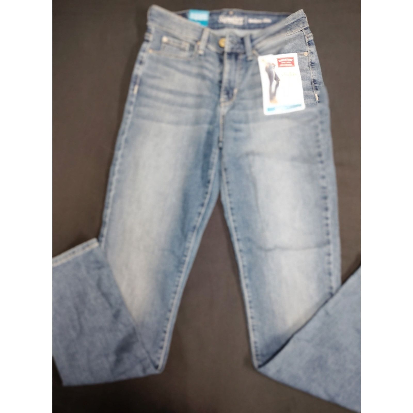 Levi's Signature by Levi Strauss Light Wash Skinny Jeans Size 26" / US 2 / IT 38 - 2 Thumbnail