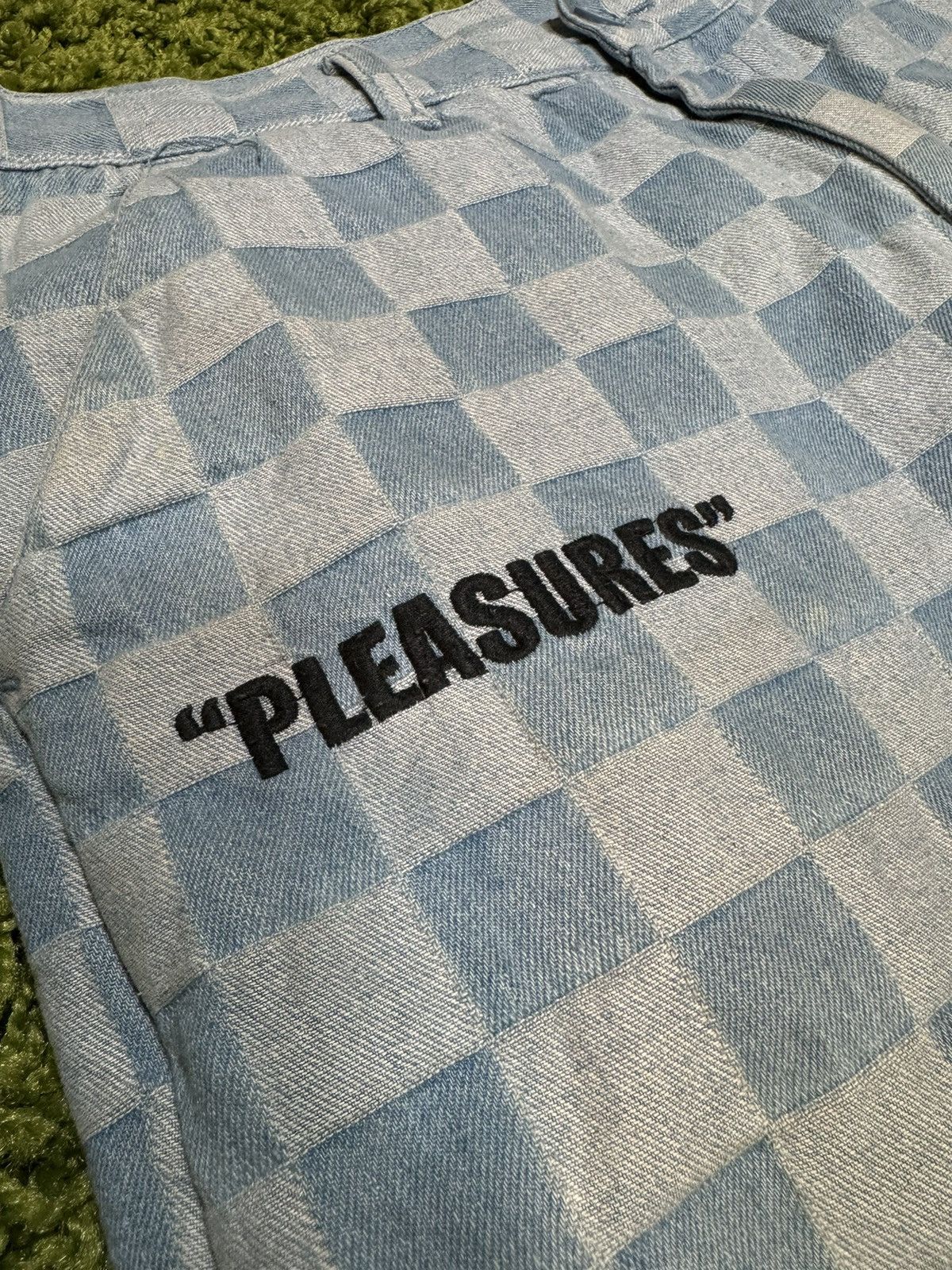 Pleasures Pleasures Checkered Denim Pants Size US 34 / EU 50 - 3 Thumbnail