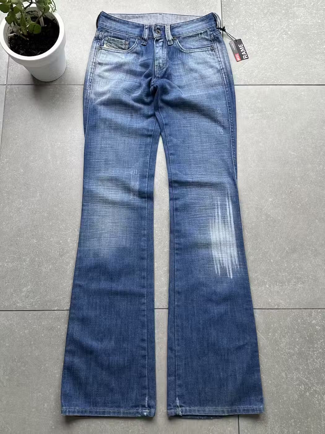 image of Avant Garde x Diesel Vintage Flare Jeans in Blue, Women's (Size 25)