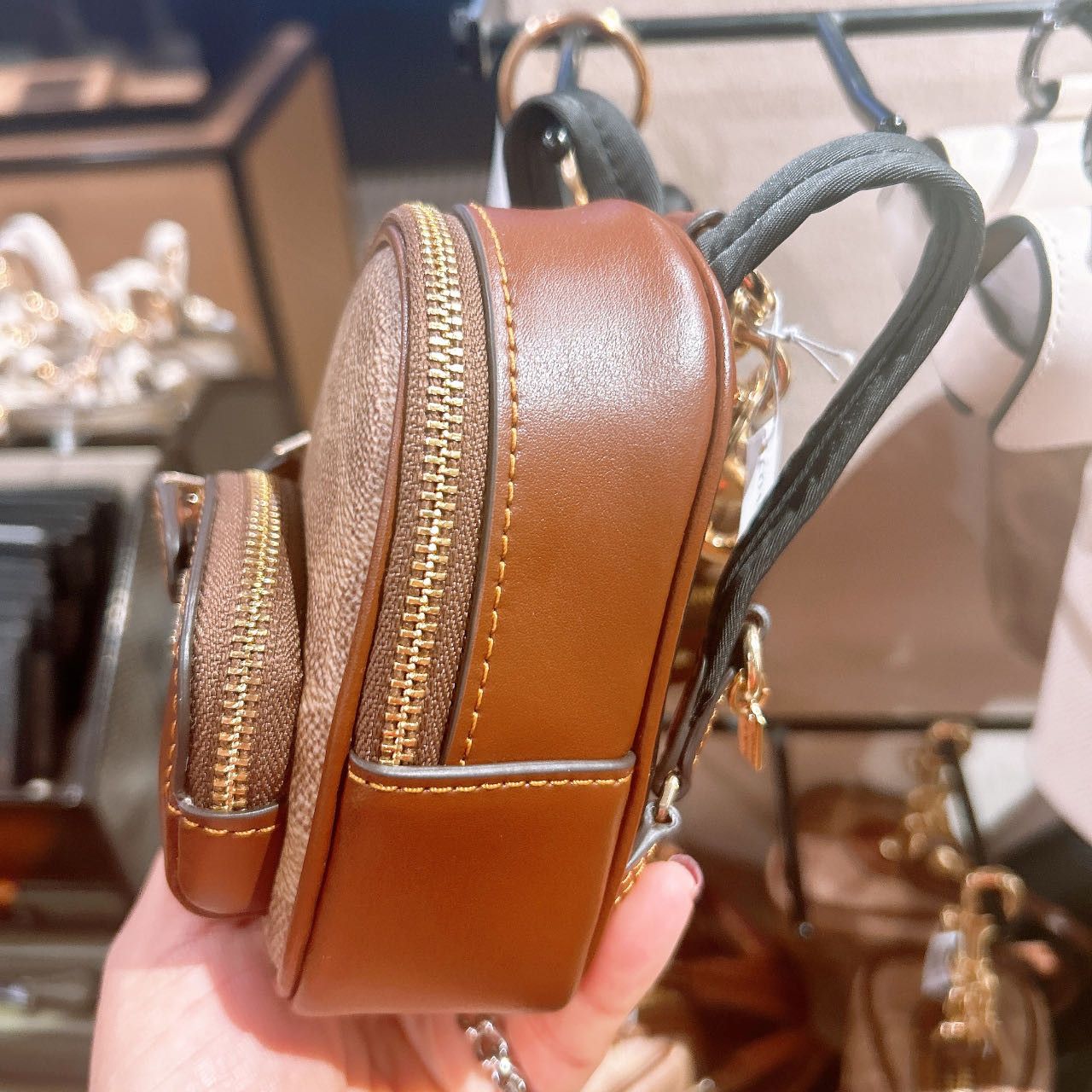 Coach Mini Court Backpack Bag Charm In Signature Canvas CX066 Size ONE SIZE - 2 Thumbnail