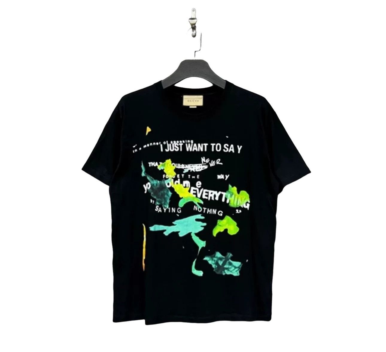 Gucci Gucci Graffiti Logo Short Sleeve T-Shirt Size S Size US S / EU 44-46 / 1 - 1 Thumbnail