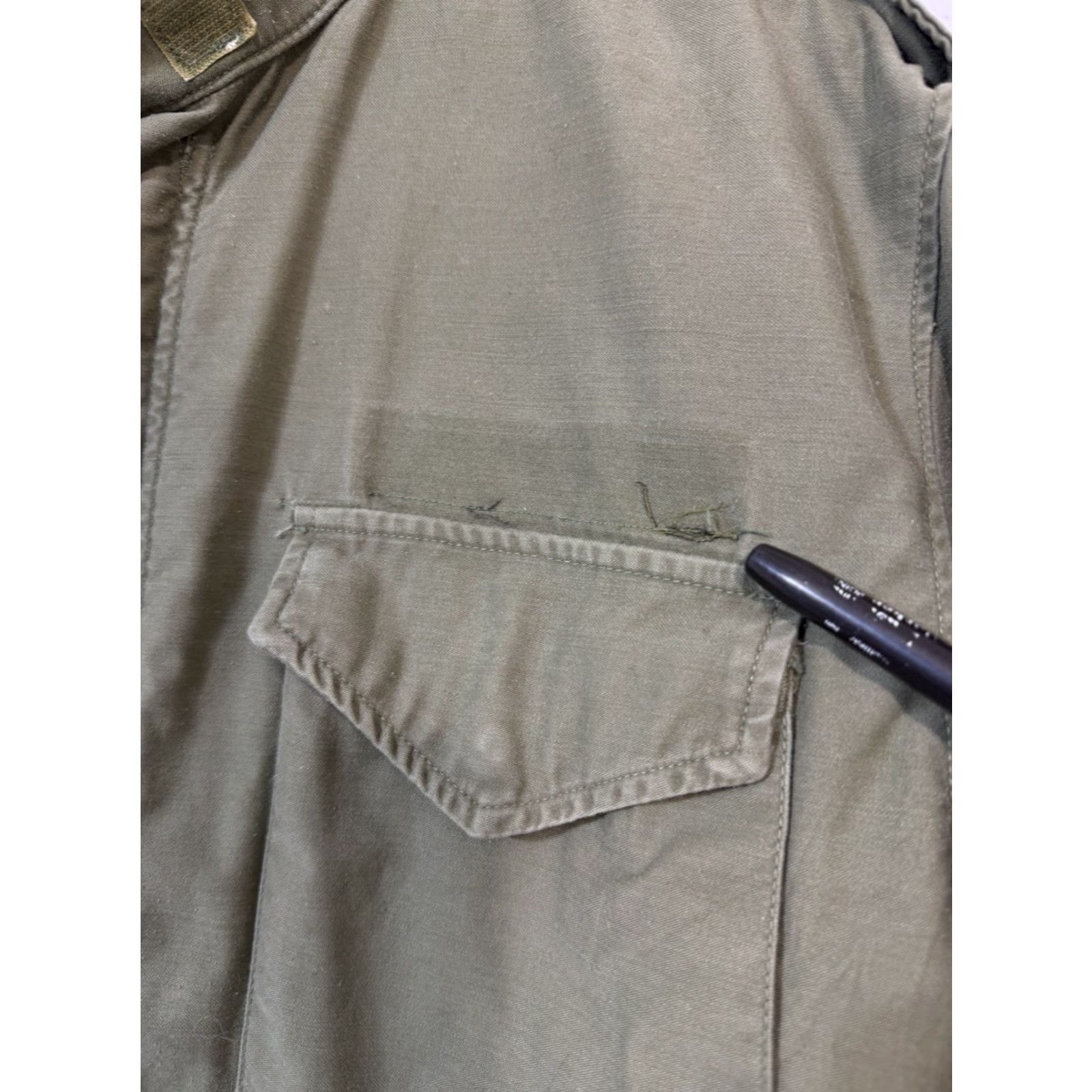 Olive VINTAGE OG 107 M65 Olive Green Cold Weather Coat Army Military Mens Medium Long Size US M / EU 48-50 / 2 - 7 Thumbnail