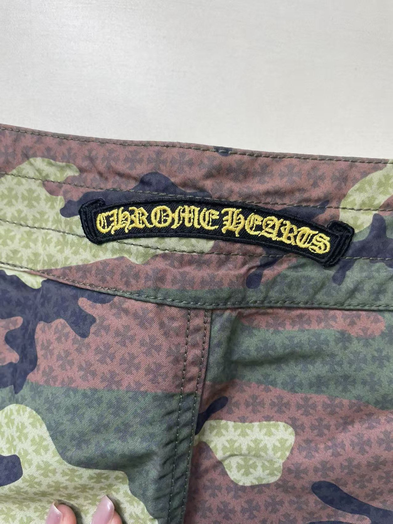 Chrome Hearts Chrome Hearts Tonal Monogram Camouflage Drawstring Shorts Size 36" / US 14 / IT 50 - 7 Thumbnail