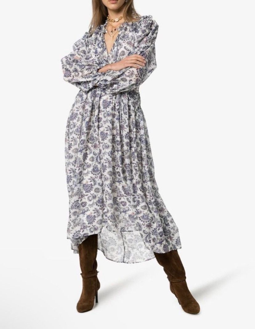 Isabel Marant ISABEL MARANT Norja Paisley Print Midi Dress Size XS / US 0-2 / IT 36-38 - 1 Thumbnail