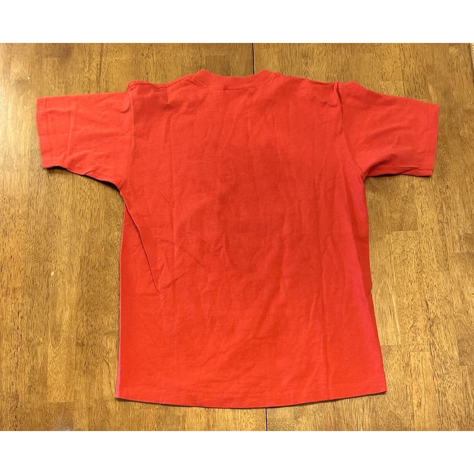 Vintage VINTAGE Worlds Greatest Dad T Shirt Fits Medium Peacock Papers Single Stitch 90s Red Mens Size US M / EU 48-50 / 2 - 4 Thumbnail