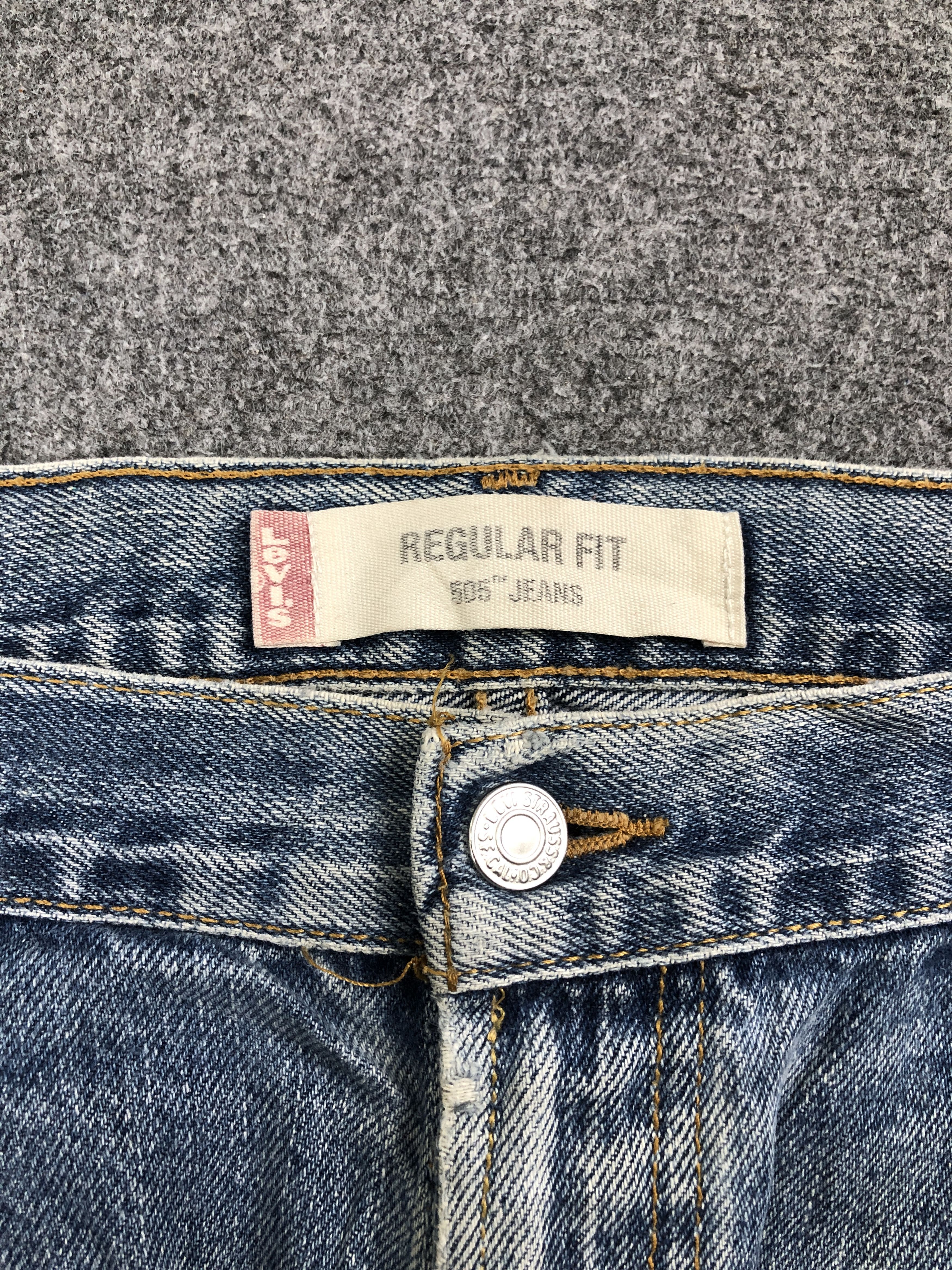 Levi's Vintage Levis 505 Faded Blue Jeans DP2478 Size US 39 - 11 Thumbnail
