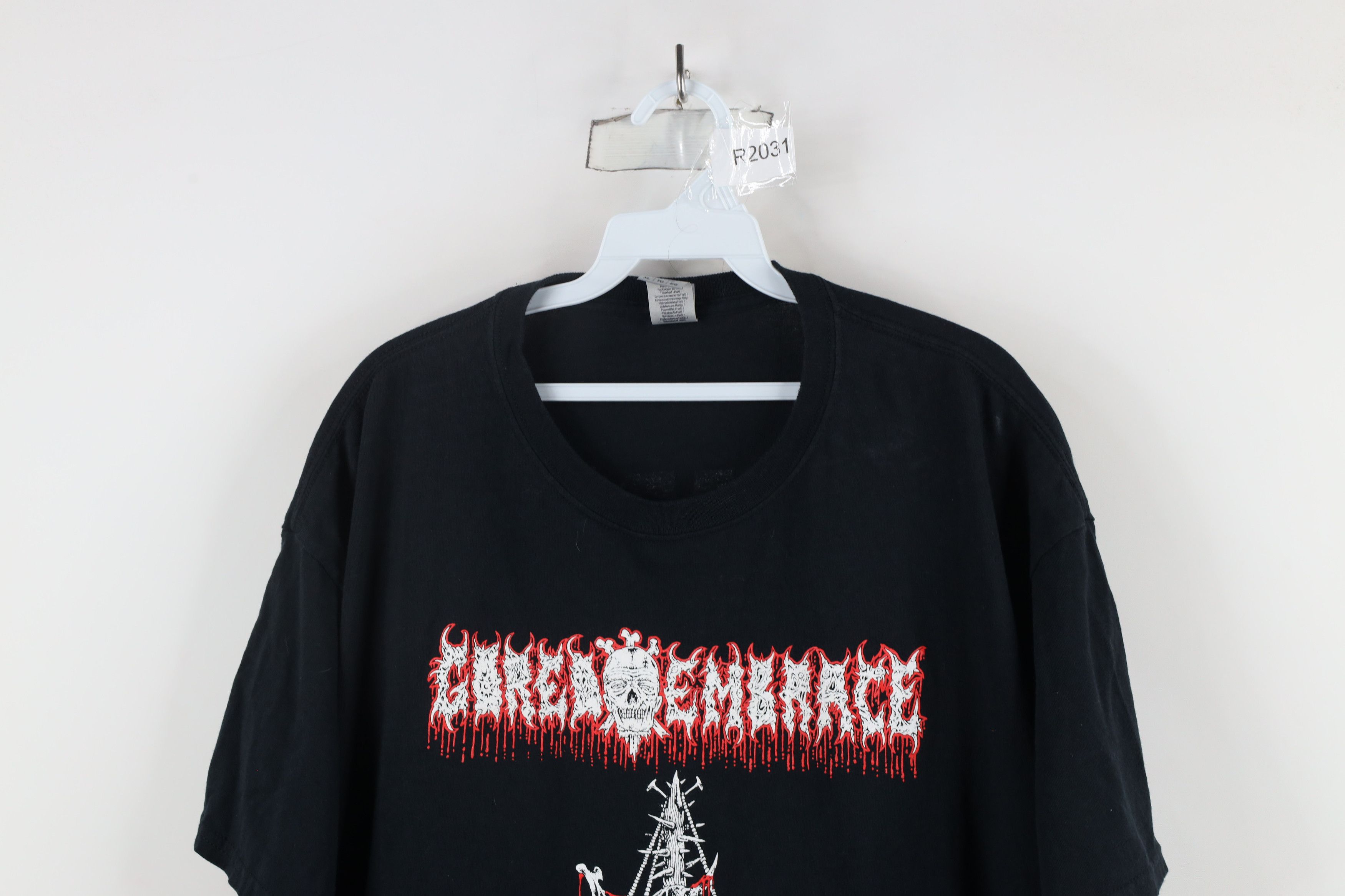 Vintage Streetwear Zombie Gored Embrace Metal Band T-Shirt Black Size US XL / EU 56 / 4 - 2 Thumbnail