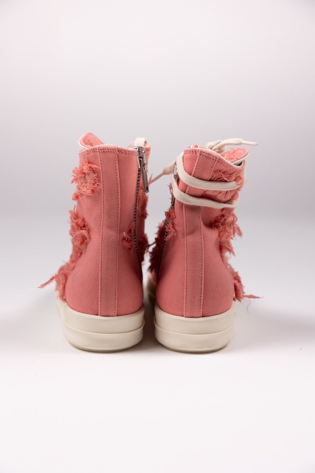 Rick Owens × Rick Owens Drkshdw Rick Owens DRKSHDW Slashed High Top Sneakers Size US 5 / IT 35 - 4 Thumbnail