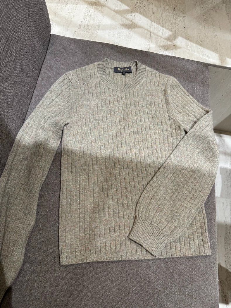 Loro Piana LORO PIANA Round collar colored cashmere sweater Size S / US 4 / IT 40 - 1 Thumbnail