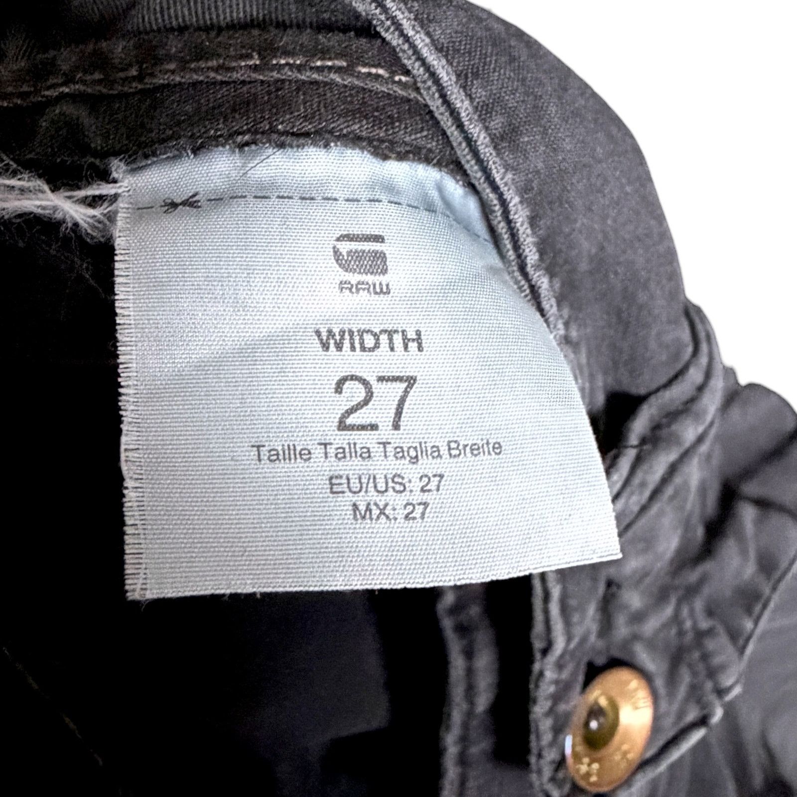 G-Star G-Star Raw Loose Tapered Women's 27x27 Dark Gray Cargo Pants Size 27" / US 4 / IT 40 - 9 Thumbnail