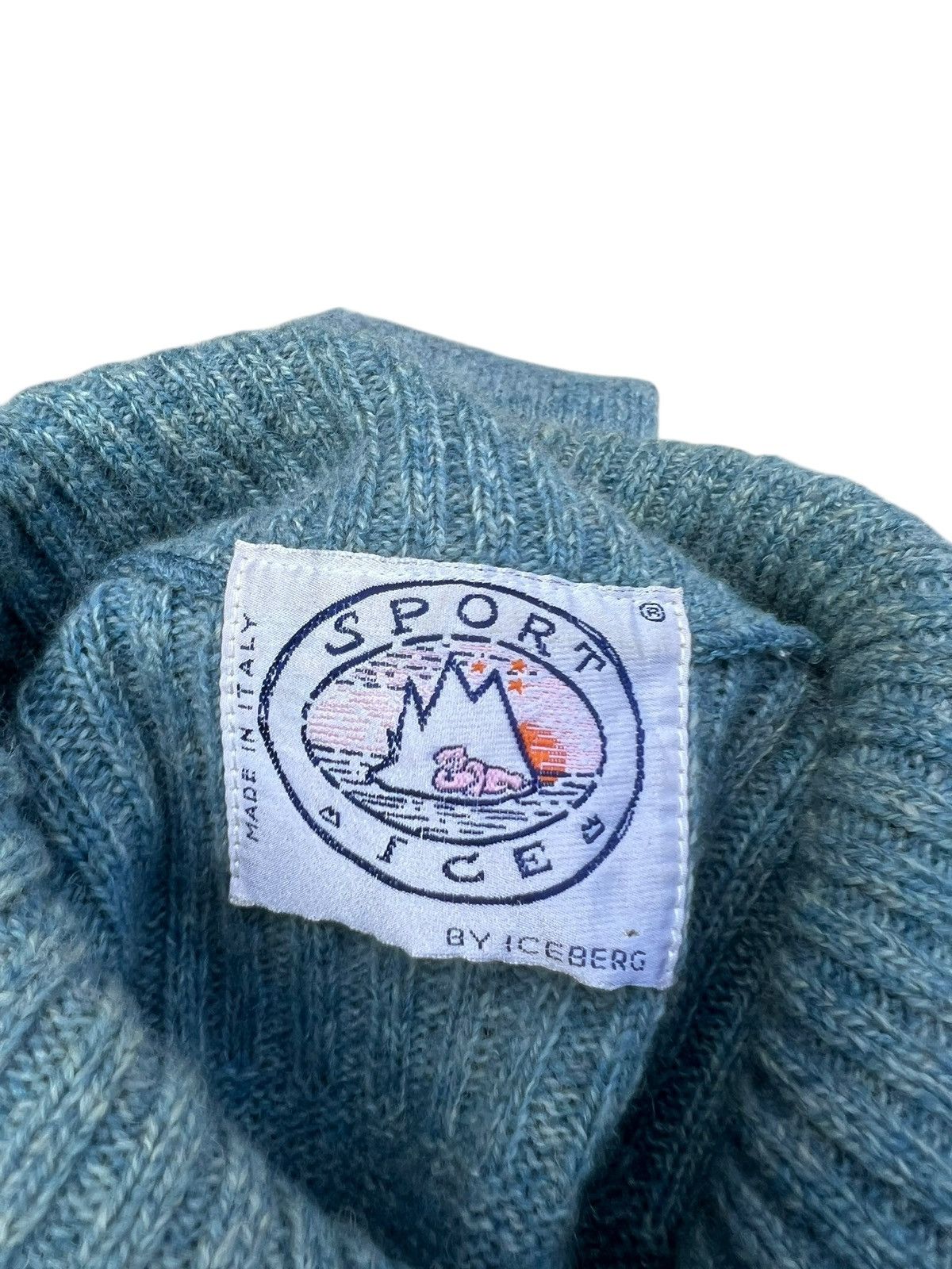 Iceberg Vintage 80s 90s Iceberg Sport King Of The Road Wool Knitwear Size US M / EU 48-50 / 2 - 17 Thumbnail