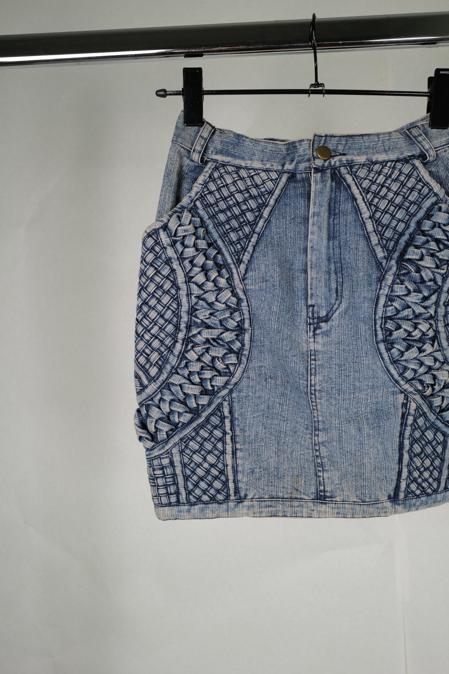 KTZ KTZ PLEATED DENIM SKIRT XS Size 27" / US 4 / IT 40 - 4 Thumbnail