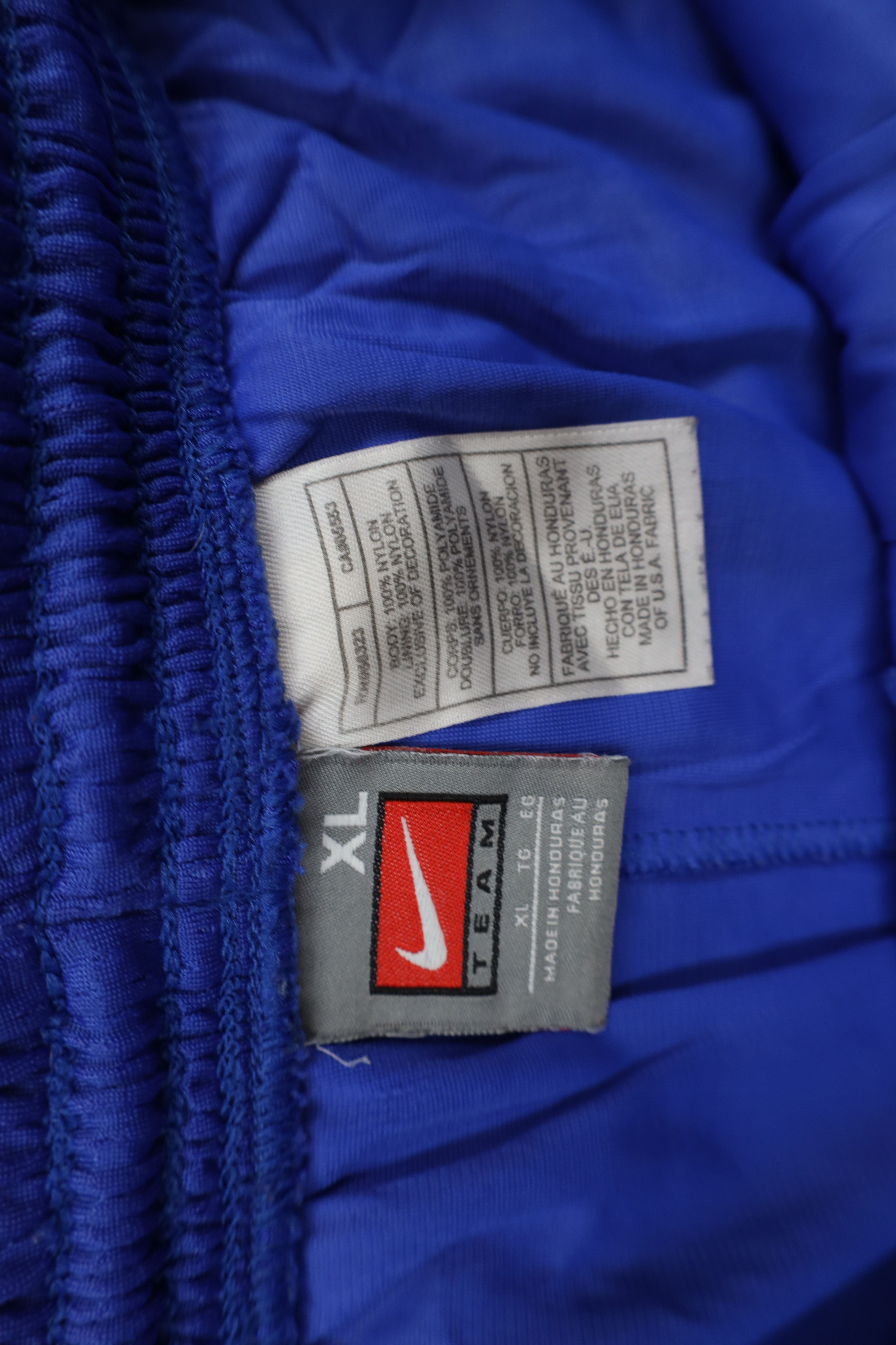 Nike × Vintage Vintage Y2K Nike Swoosh Above Knee Mesh Shorts Royal Blue Size US 36 / EU 52 - 7 Thumbnail