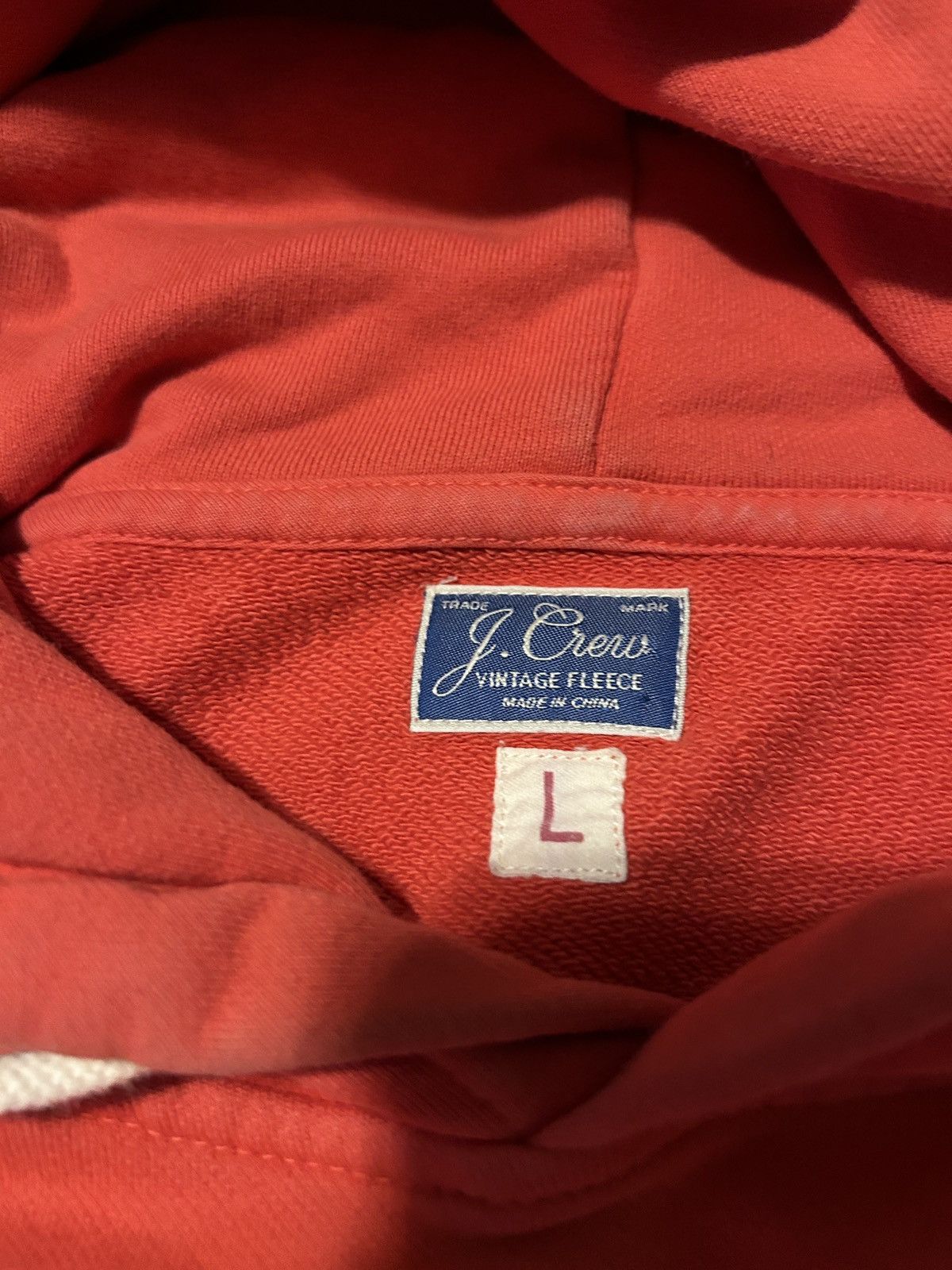 J.Crew Red Vintage Fleece hoodie Size US L / EU 52-54 / 3 - 7 Thumbnail