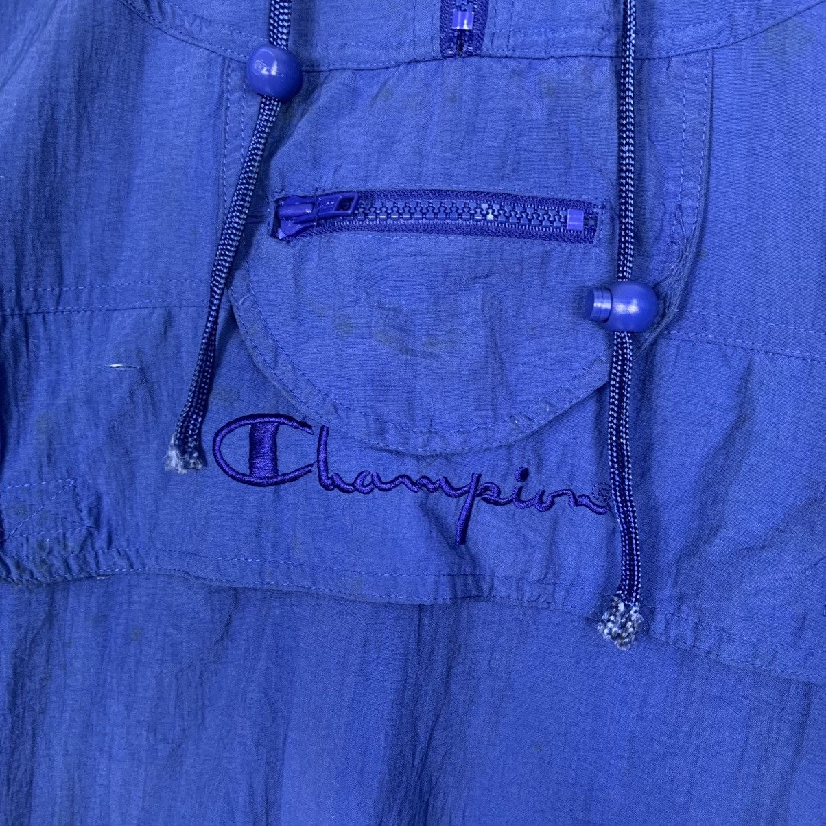 Champion Vintage 90s Champion Anorak Pullover Nylon Hoodie Size US XL / EU 56 / 4 - 13 Thumbnail