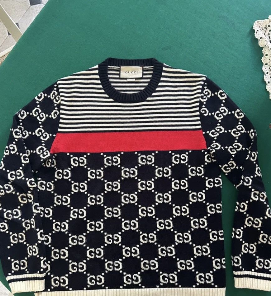 Gucci Gucci sweater GG stripe Size US L / EU 52-54 / 3 - 1 Thumbnail