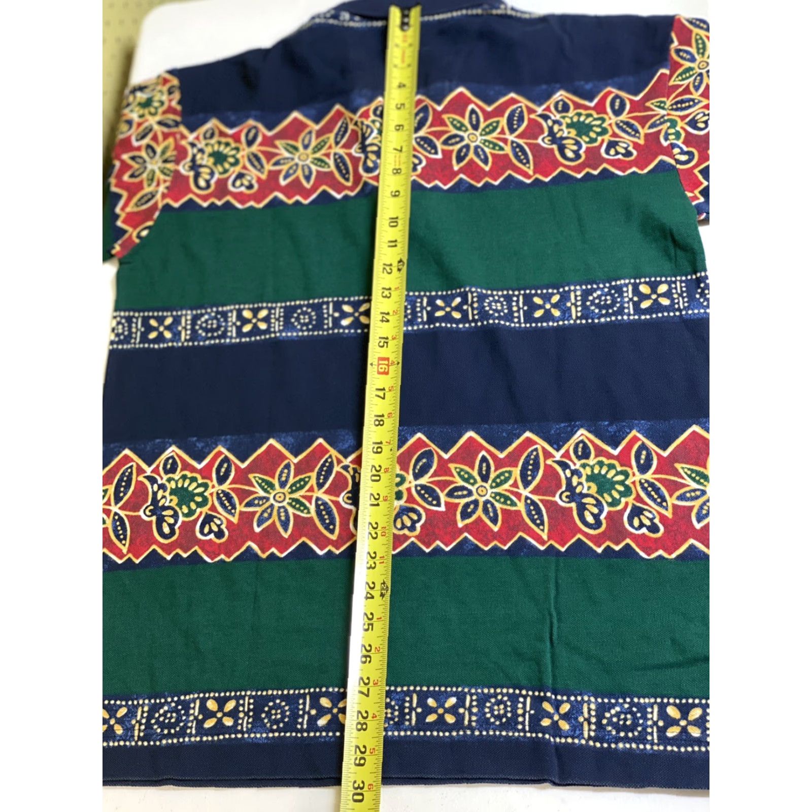 Nautica Nautica Polo Shirt Mens S Floral Hawaiian Striped Short Sleeve Cotton Golf Classic Multicolor Size US S / EU 44-46 / 1 - 8 Thumbnail