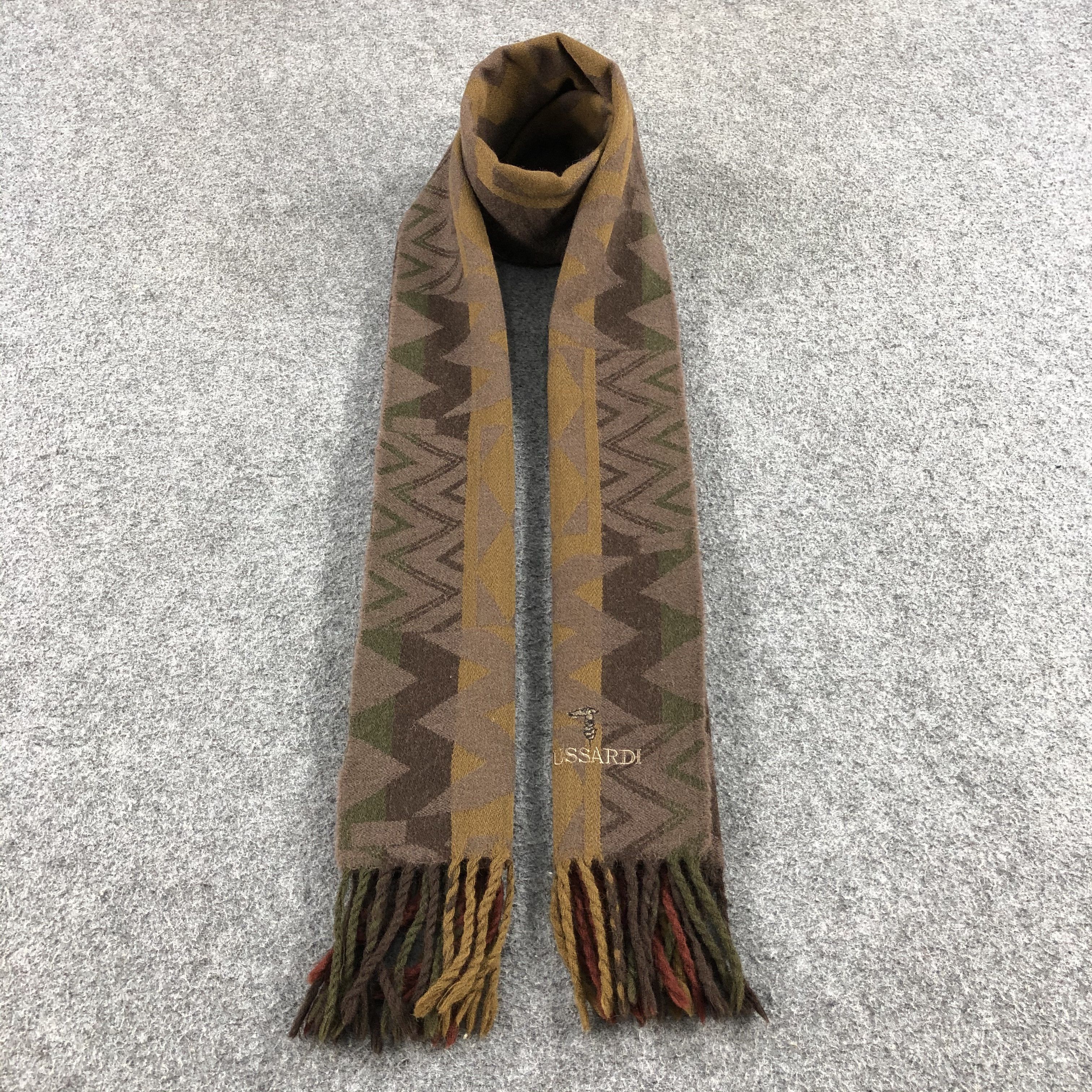 Trussardi Trussardi Native Wool Scarf Muffler V691 Size ONE SIZE - 1 Thumbnail